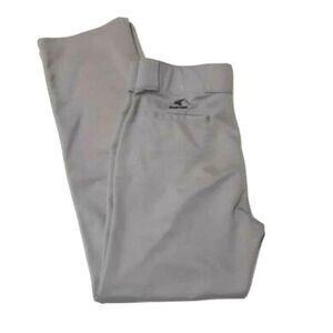 Easton Rival 2 Baseball Pants Size Large Gray Open Hem
